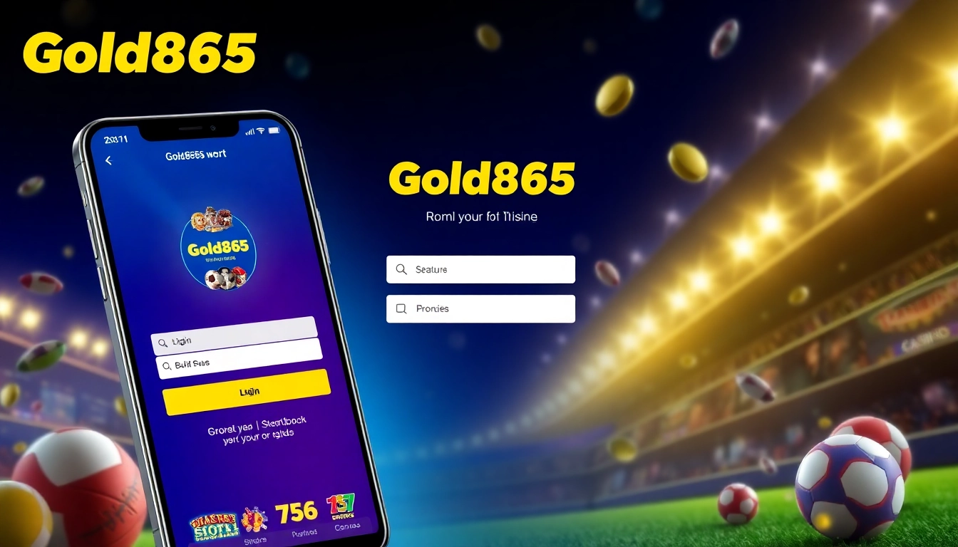 Gold365 ID login screen with secure access, sports icons, and vibrant design, emphasizing trust and ease of use for Indian bettors.